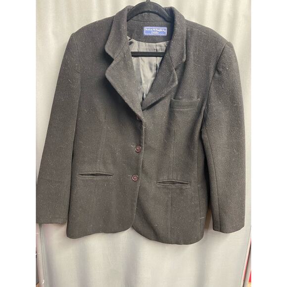 Vintage Norton McNaughton Petite black blazer (b43) - Picture 1 of 12